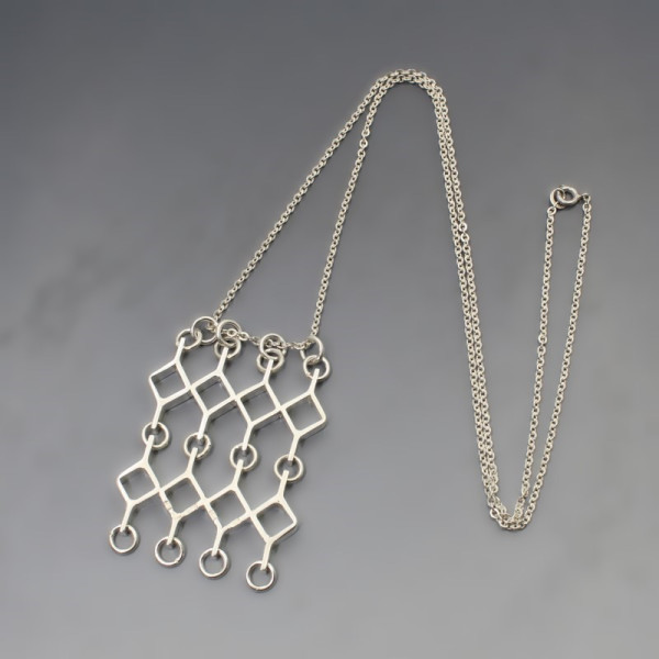 Jorma Laine Silver Modernist Pendant